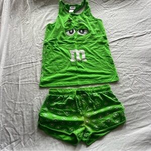 M&M'S Vibrant Green Pajama Set
